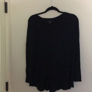 Style and co long sleeved black shirt